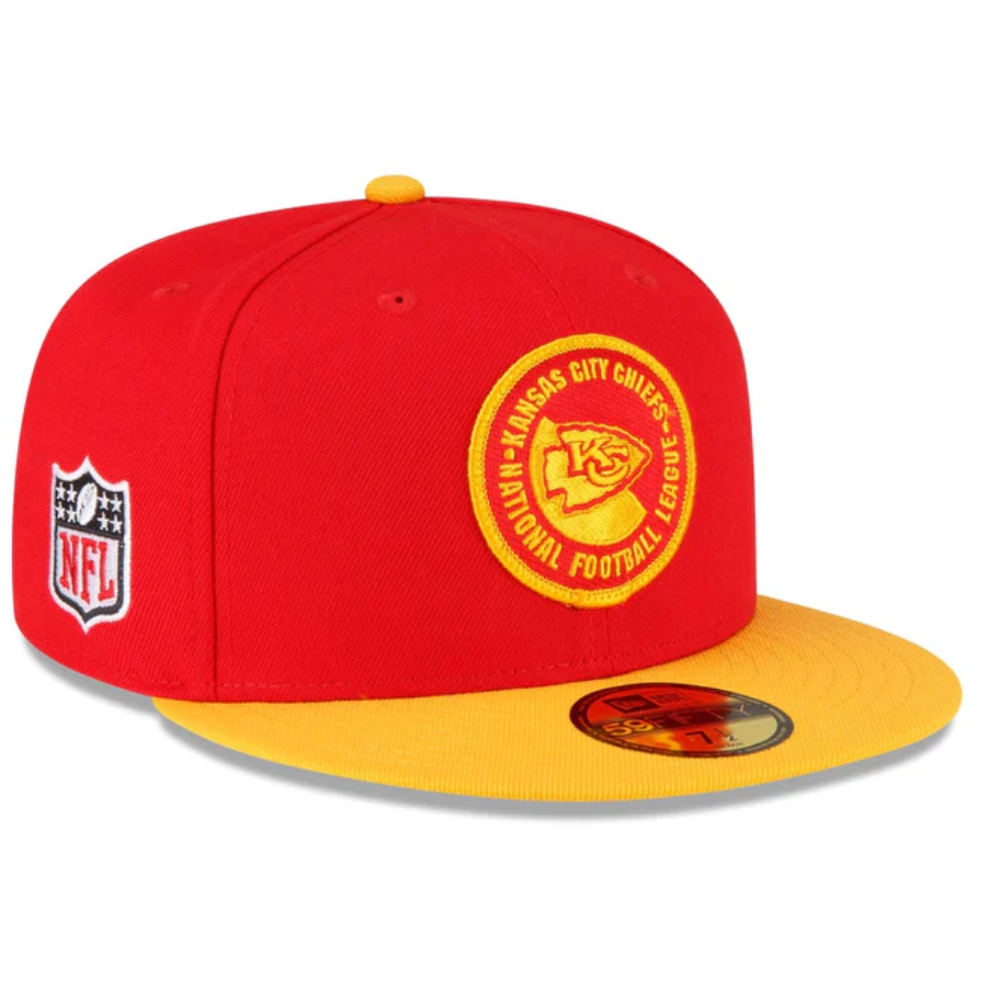 New Era Kansas City Chiefs 2023 Sideline Team Patch 59FIFTY Fitted Hat