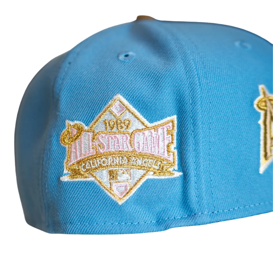 New Era Anaheim Angels 1989 All-Star Game Sky Blue/Wheat 59FIFTY Fitted Hat