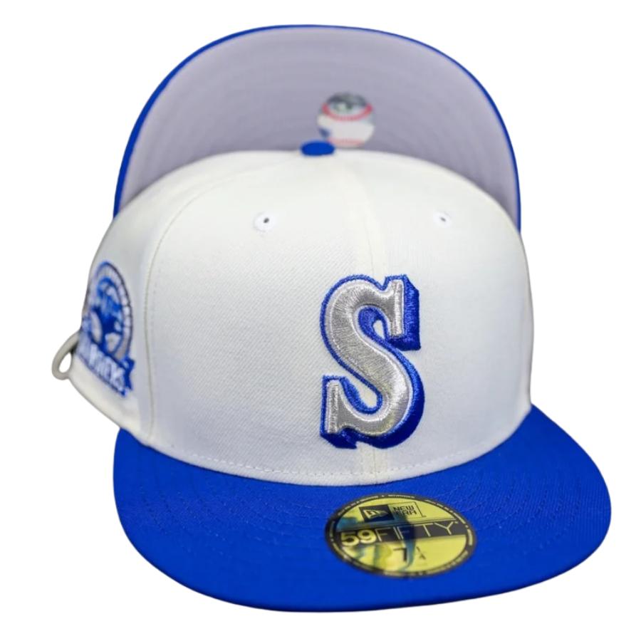 New Era Seattle Mariners White/Blue 30th Anniversary 59FIFTY Fitted Hat