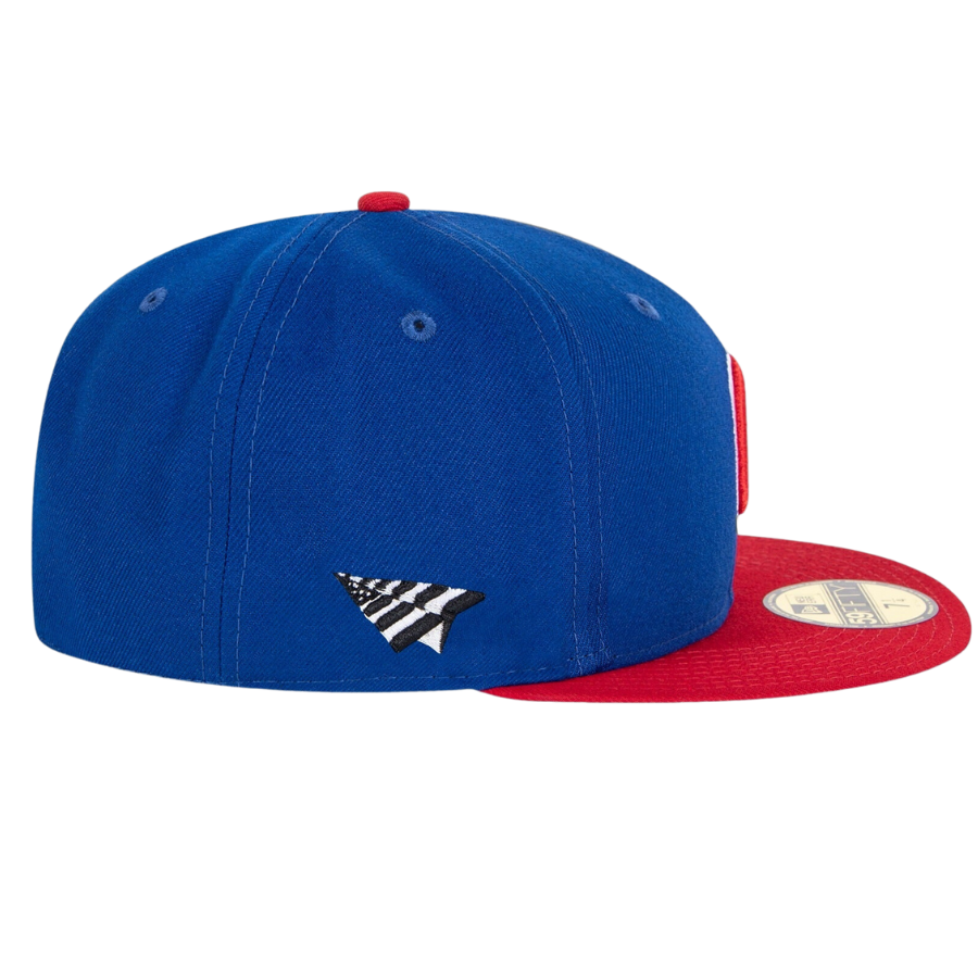 New Era x Paper Planes Chicago Cubs Blue/Red ColorBlock 59FIFTY Fitted Hat