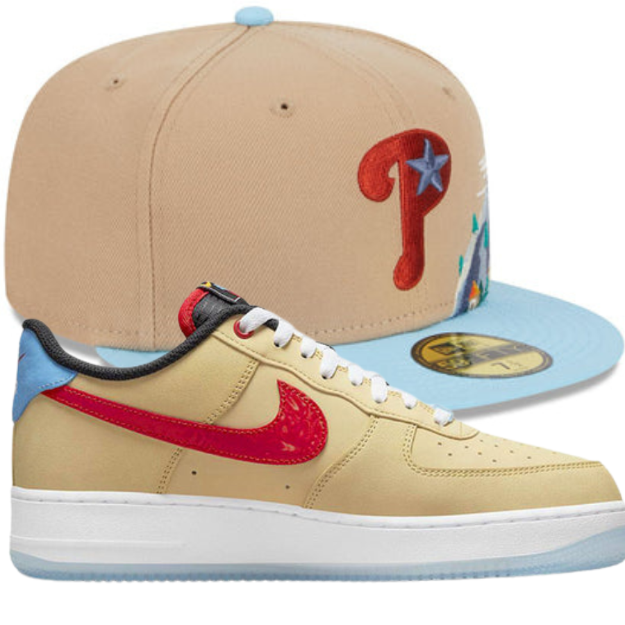 New Era Snowcapped Fitted Hats w/ Nike Air Force Low '07 LV8 Satellite