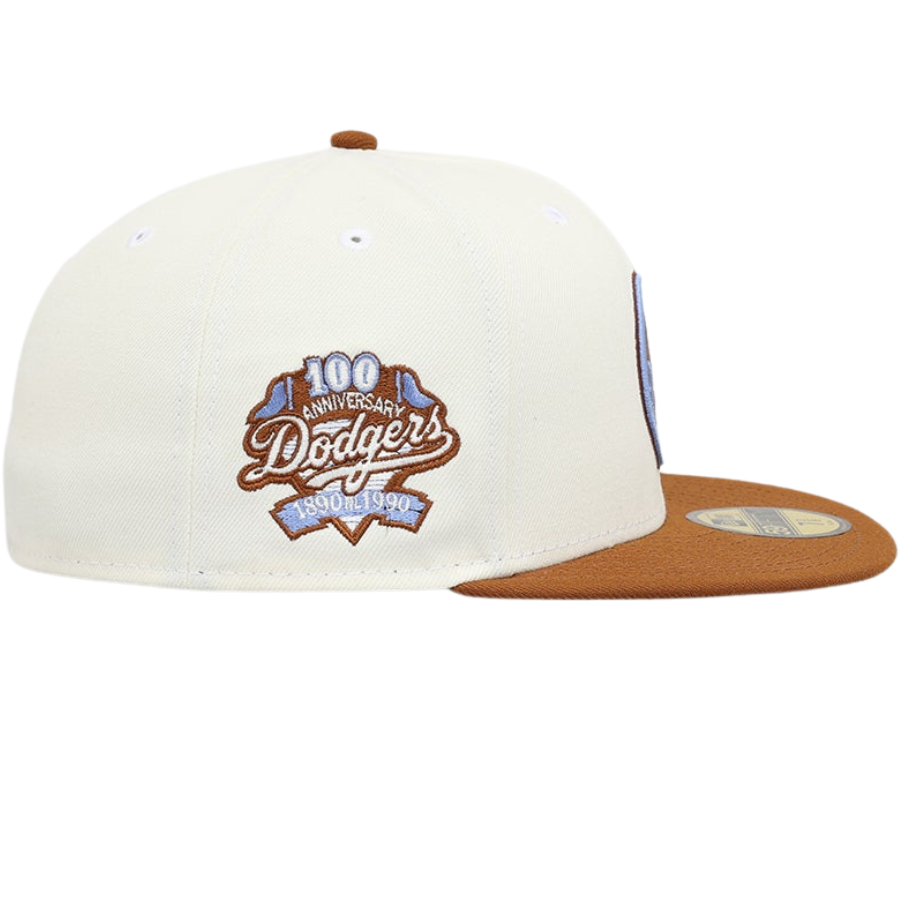 New Era Los Angeles Dodgers White 'Toasted Peanut' 59FIFTY Fitted Hat
