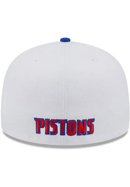 New Era Detroit Pistons White State 2023 59FIFTY Fitted Hat