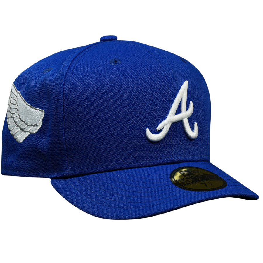New Era Atlanta Braves Wing Cap Blue Sapphire 59FIFTY Fitted Cap