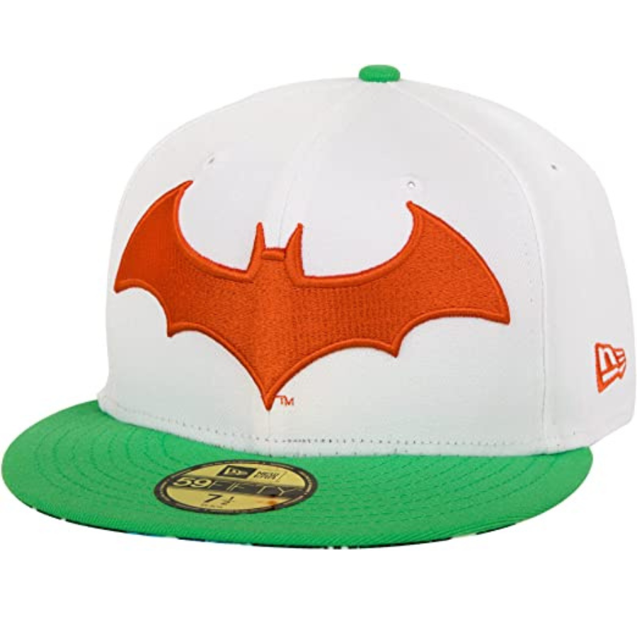 New Era Batman White/Orange Floral UV 59FIFTY Fitted Hat
