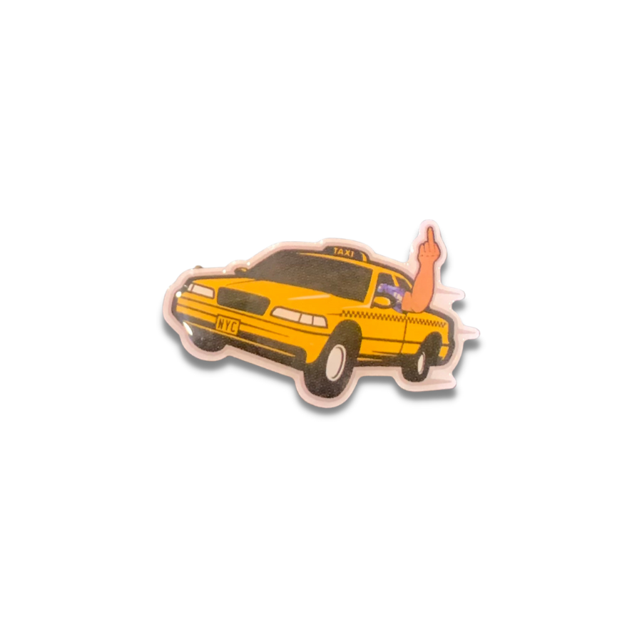 Flipping The Bird NYC Taxi Fitted Hat Pin