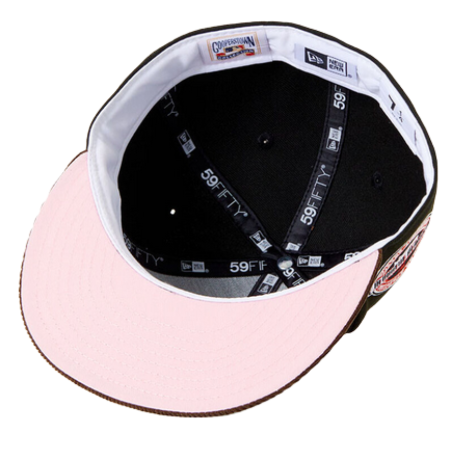 New Era x PacSun New York Yankees Inaugural Season Black/Brown Corduroy Visor 59FIFTY Fitted Hat