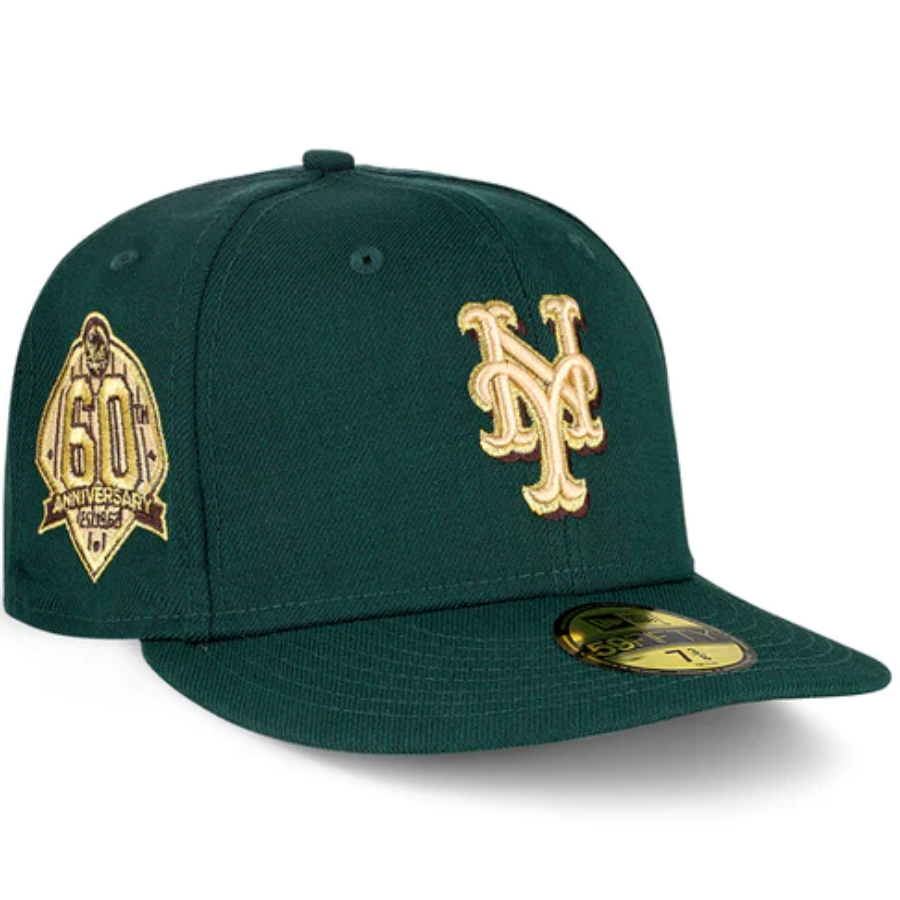 New Era New York Mets Emerald Green/Gold 60th Anniversary 59FIFTY Fitted Hat