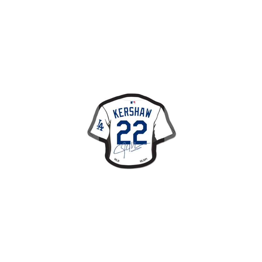 Dodgers Kershaw Signature Jersey  Fitted Hat Pin