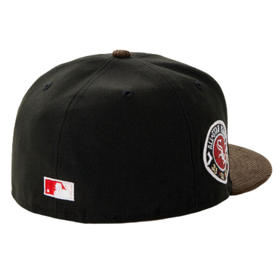 New Era x PacSun Chicago White Sox All-Star Years Black/Brown Corduroy Visor 59FIFTY Fitted Hat