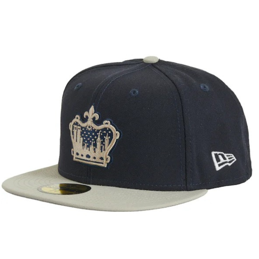 New Era x Supreme King of New York Navy/Grey 59FIFTY Fitted Hat
