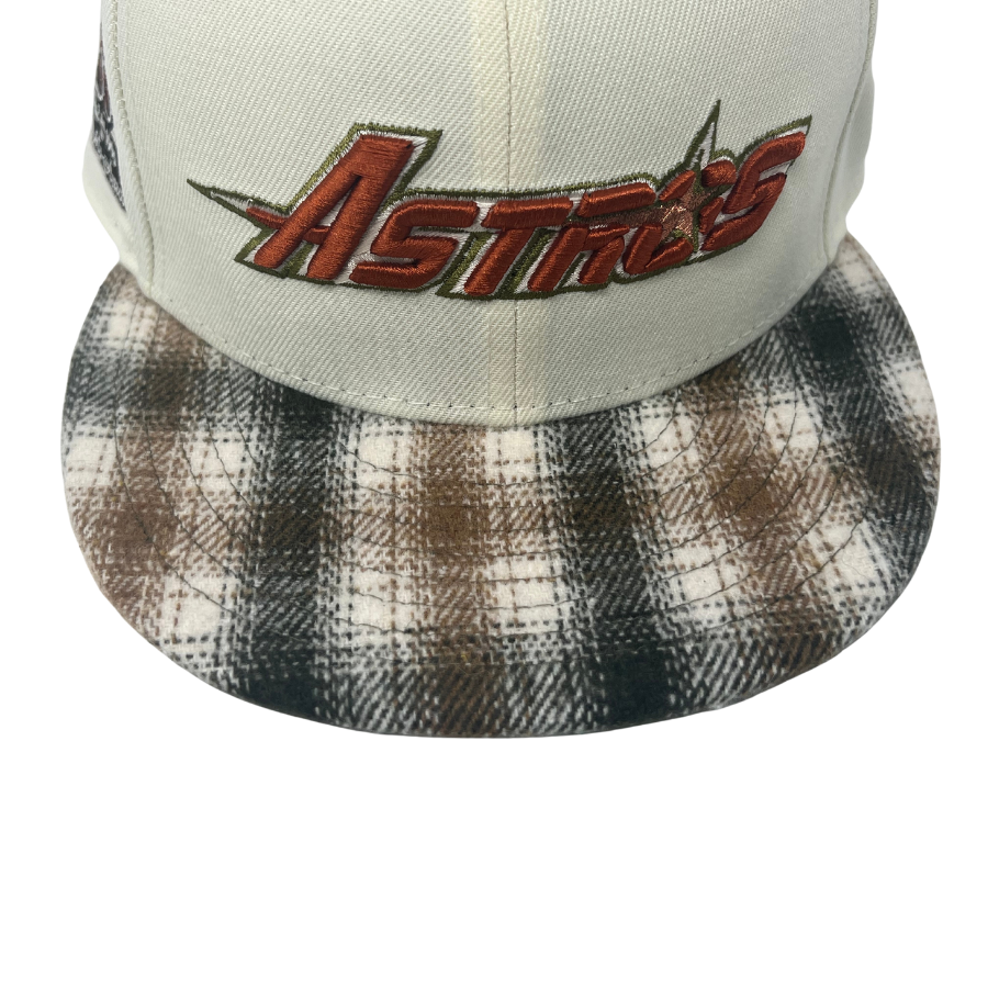 New Era Houston Astros 35th Anniversary Flannel Plaid Visor 59FIFTY Fitted Hat