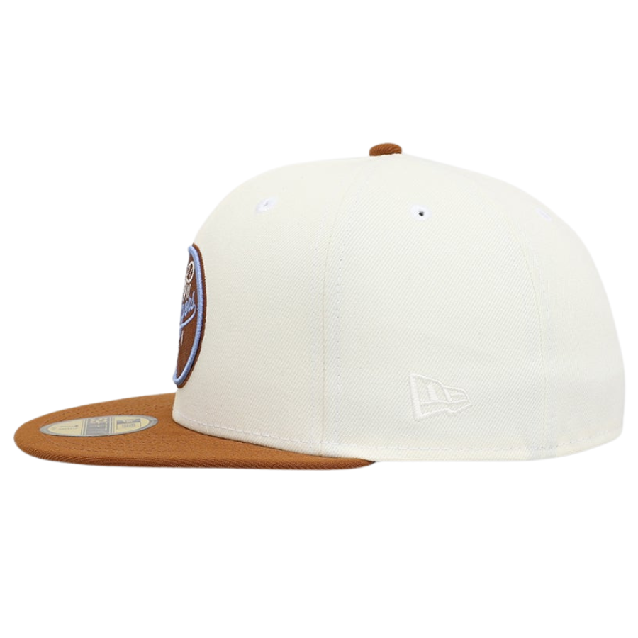 New Era Los Angeles Dodgers White 'Toasted Peanut' 59FIFTY Fitted Hat