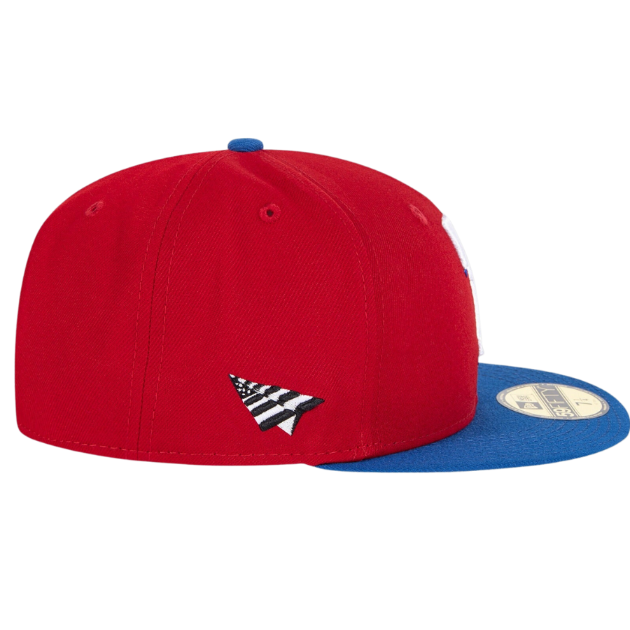 New Era x Paper Planes Texas Rangers Red/Blue ColorBlock 59FIFTY Fitte