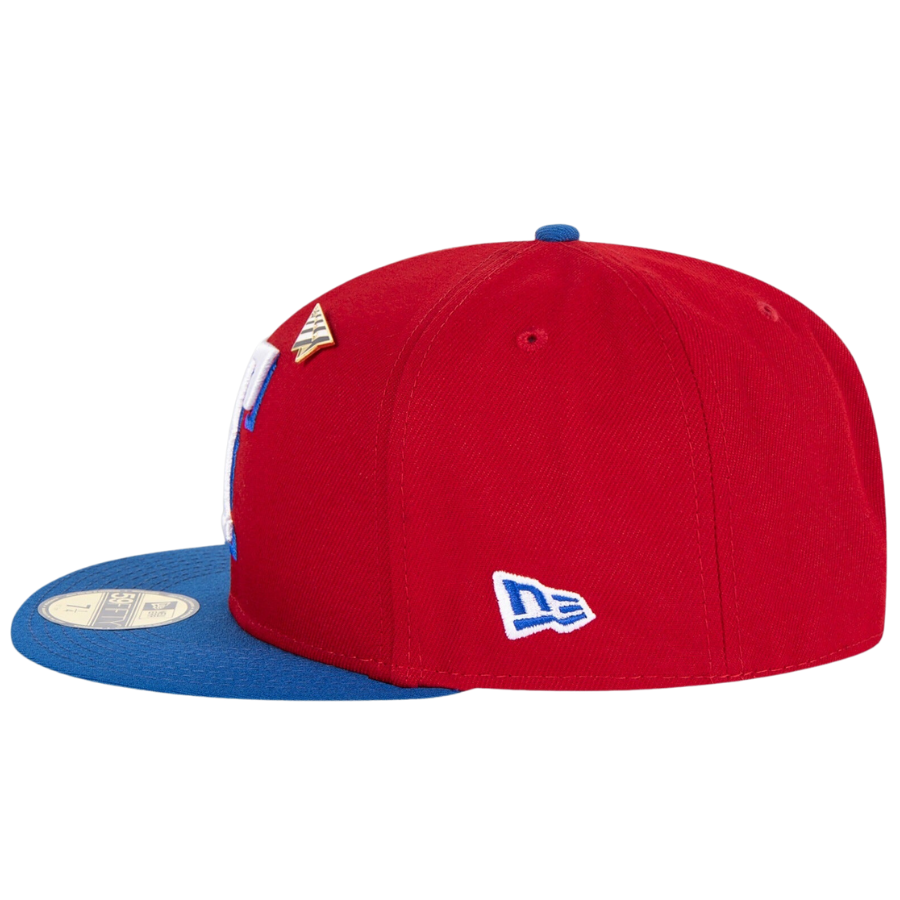 New Era x Paper Planes Texas Rangers Red/Blue ColorBlock 59FIFTY Fitted Hat