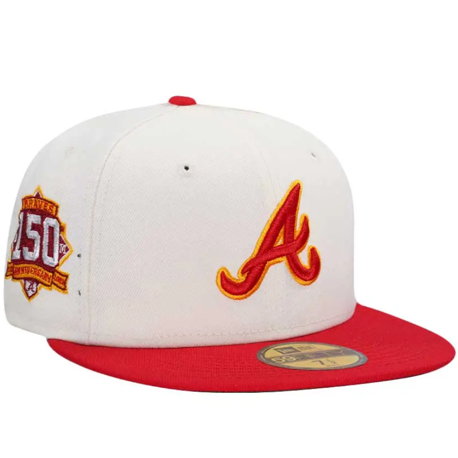 New Era Atlanta Braves 150th Anniversary Color Flip Throwback 59FIFTY Fitted Hat