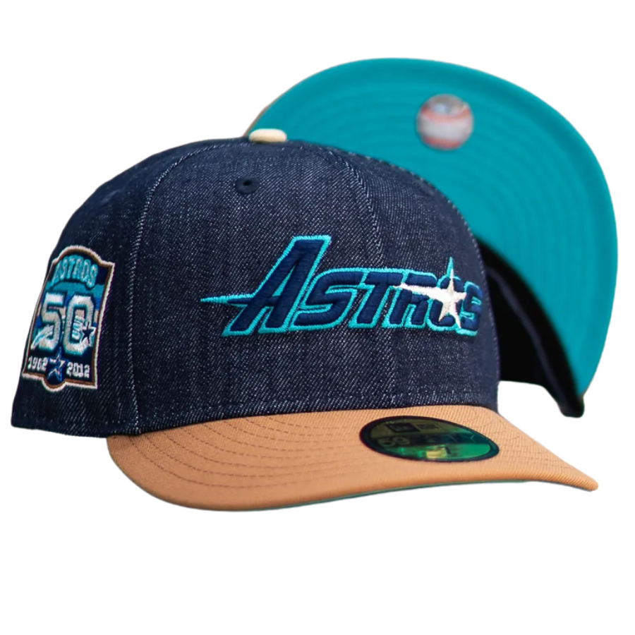 New Era Houston Astros 50th Anniversary Denim/Khaki 59FIFTY Fitted Hat