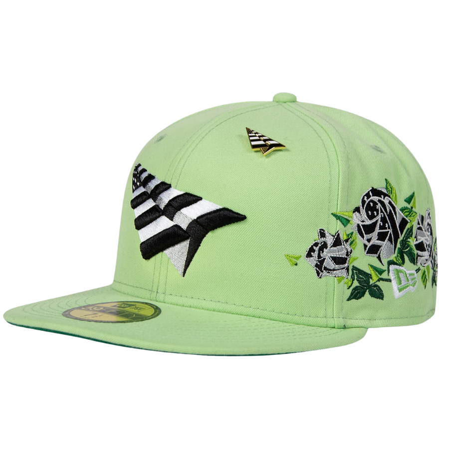 New Era x Paper Plane Patina Green Roses Crown 59FIFTY Fitted Hat