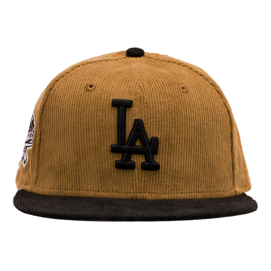 New Era Los Angeles Dodgers 100th Anniversary Wheat Corduroy 2023 59FIFTY Fitted Hat