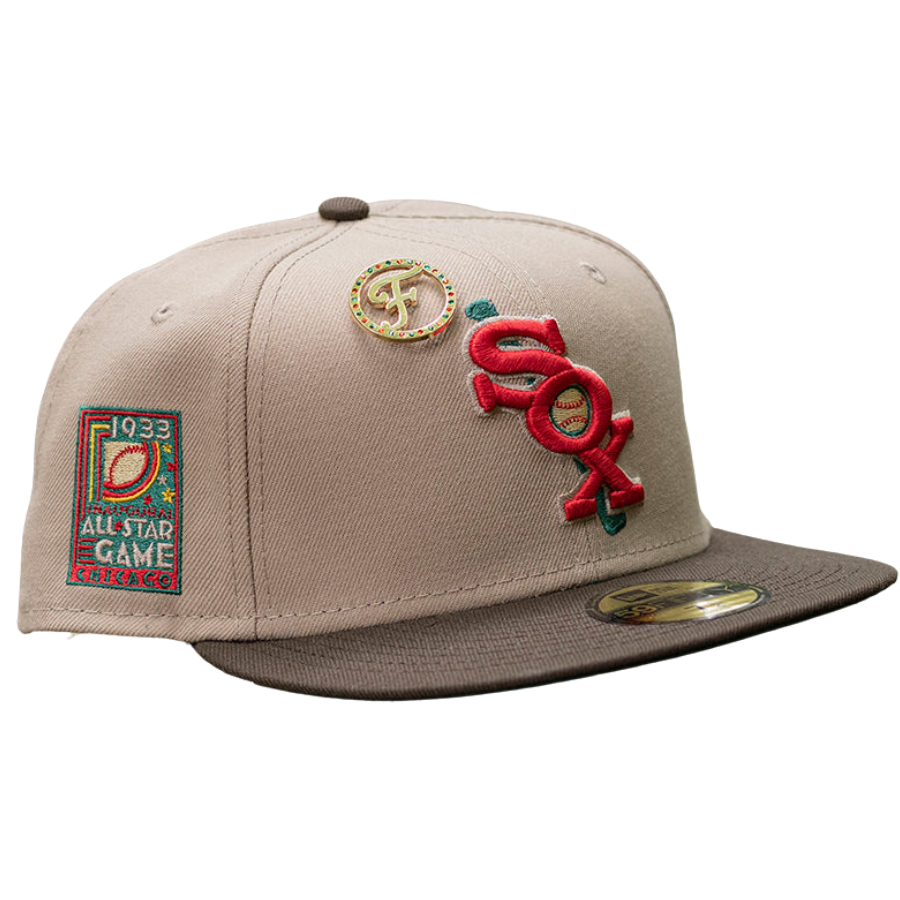 New Era x FAM Chicago White Sox 1933 All-Star Game Camel/Walnut/Emerald Green 59FIFTY Fitted Hat