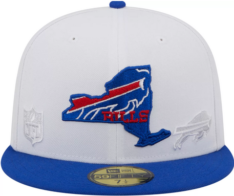 New Era Buffalo Bills White State 2023 59FIFTY Fitted Hat