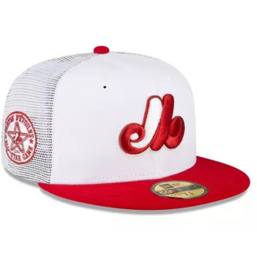 New Era Montreal Expos 1982 All-Star Game White/Red Trucker Mesh 59FIFTY Fitted Hat