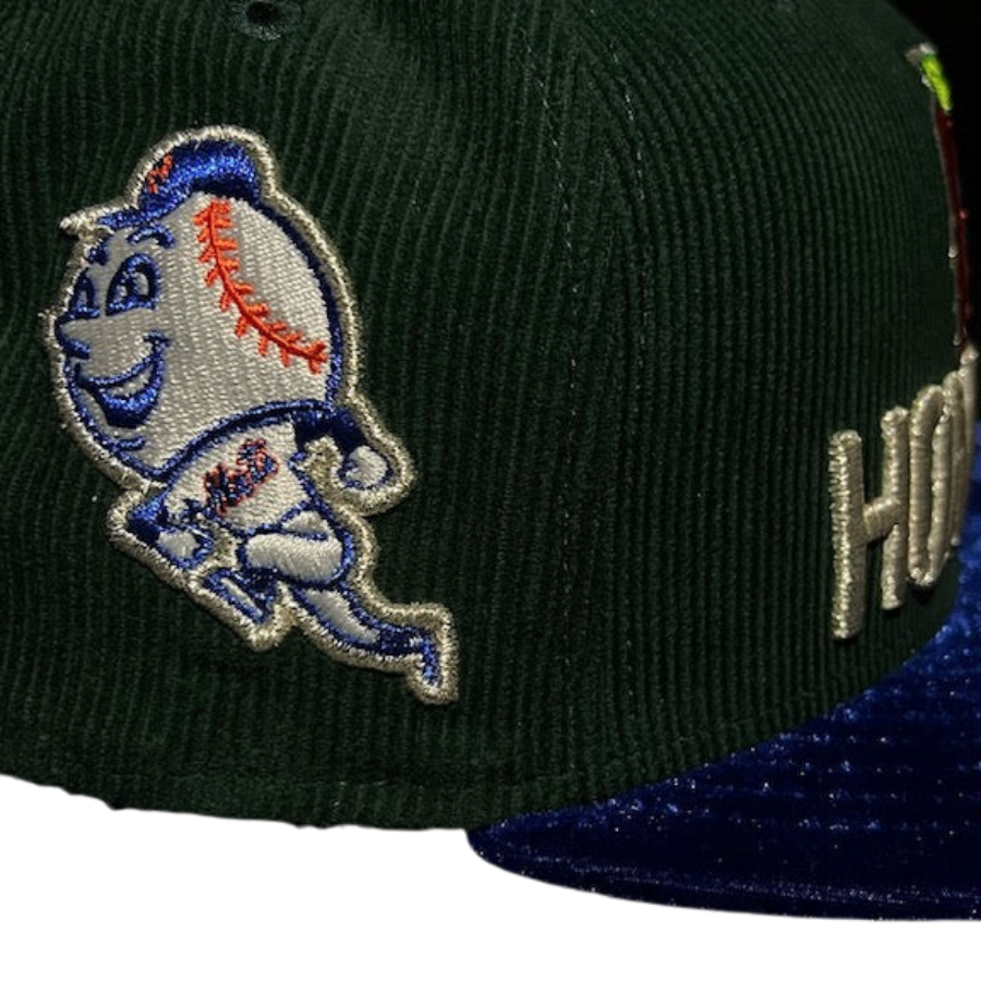 New Era New York Mets Green Corduroy & Blue Velvet 59FIFTY Fitted Hat