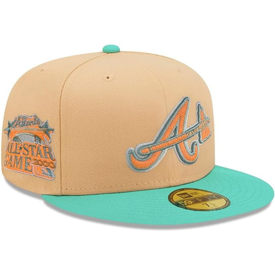 New Era Atlanta Braves Peach/Teal 2003 All-Star Game Seasons 2023 59FIFTY Fitted Hat