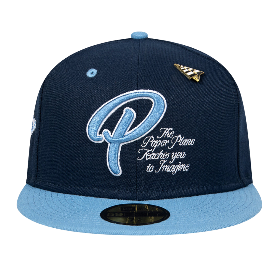 New Era x Paper Plane Scripted Mantra Navy 59FIFTY Fitted Hat