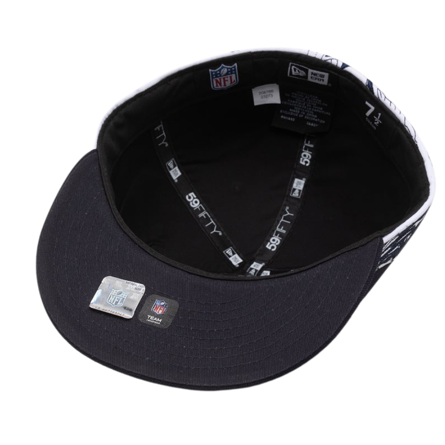 New Era Las Vegas Raiders Ocean Wave Navy 59FIFTY Fitted Hat