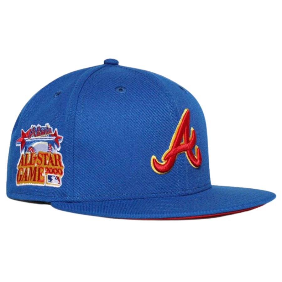 New Era Atlanta Braves Sunflower Seeds Blue/Red 59FIFTY Fitted Hat