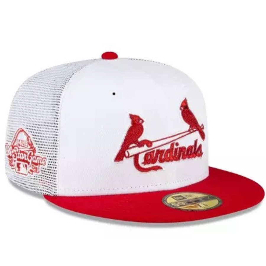 New Era St. Louis Cardinals 2009 All-Star Game White/Red Trucker Mesh 59FIFTY Fitted Hat