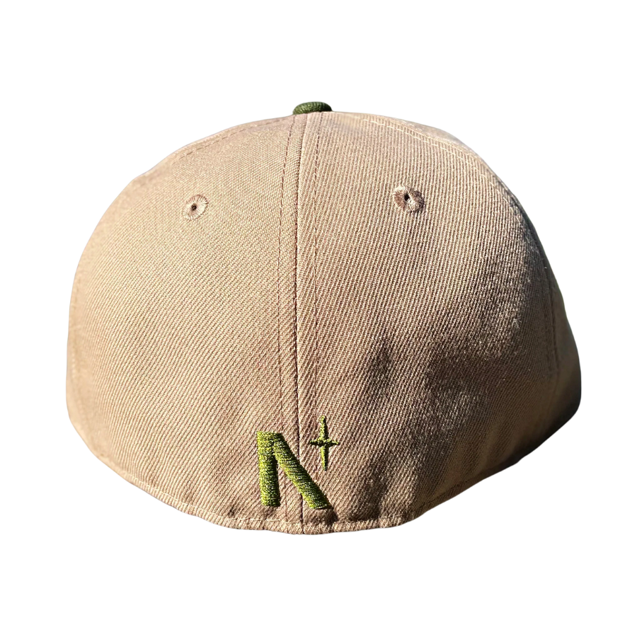 New Era Lake Paddles Emeral Camel/Olive Green 59FIFTY Fitted Hat