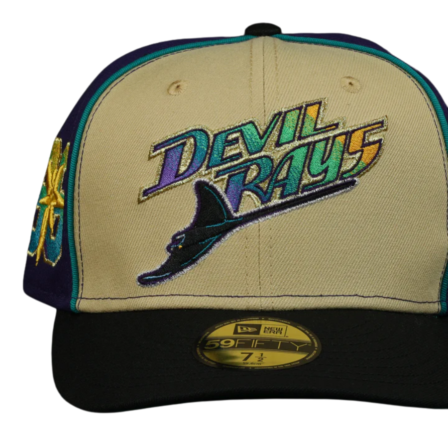 New Era Tampa Bay Devil Rays Established 1998 “Old Gold for All” 59FIFTY Fitted Hat