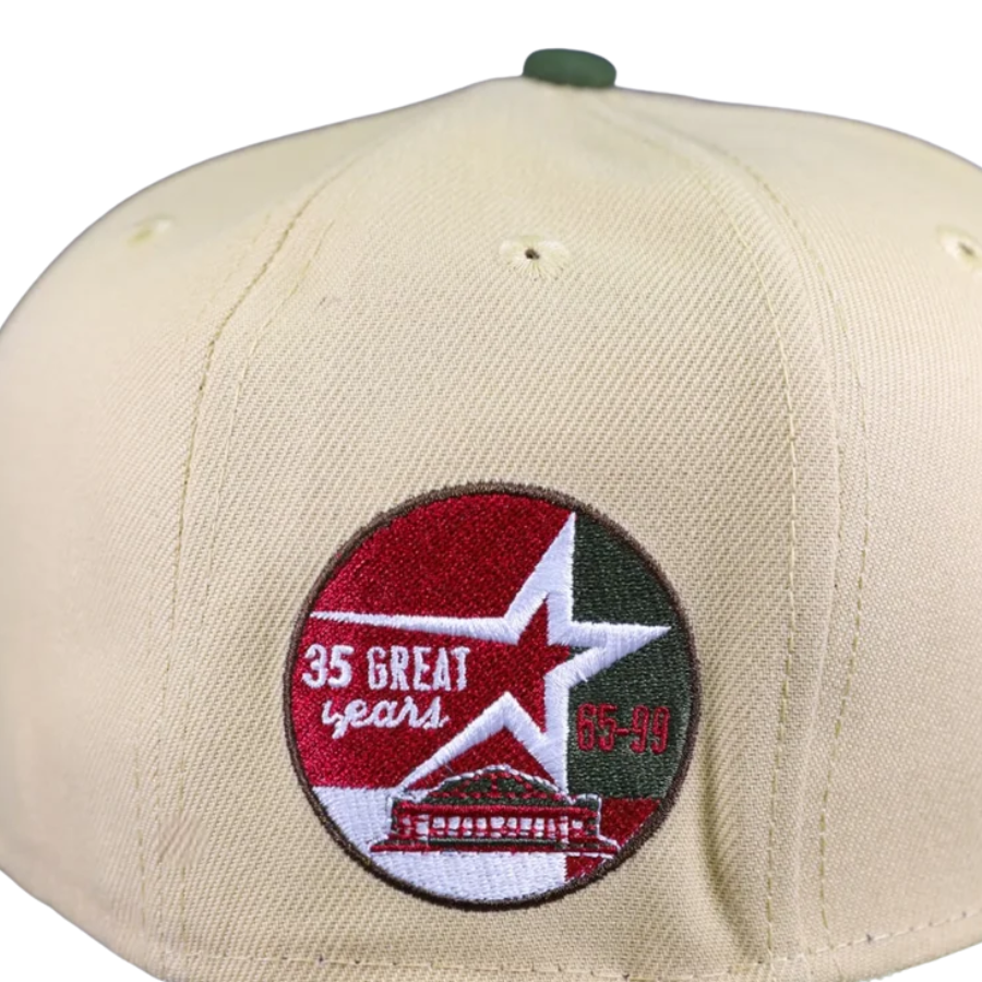 New Era Houston Astros 35 Great years Vegas Gold/Rifle Green 59FIFTY Fitted Cap
