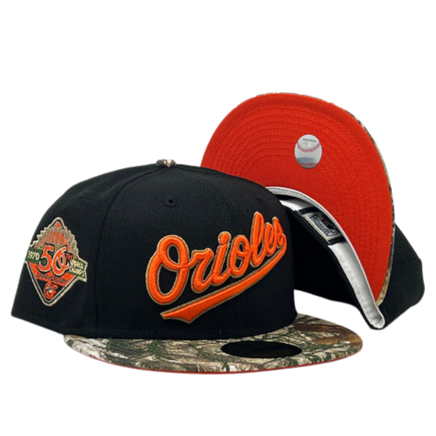 New Era Baltimore Orioles 50th Anniversary Realtree/Black 59FIFTY Fitted Hat