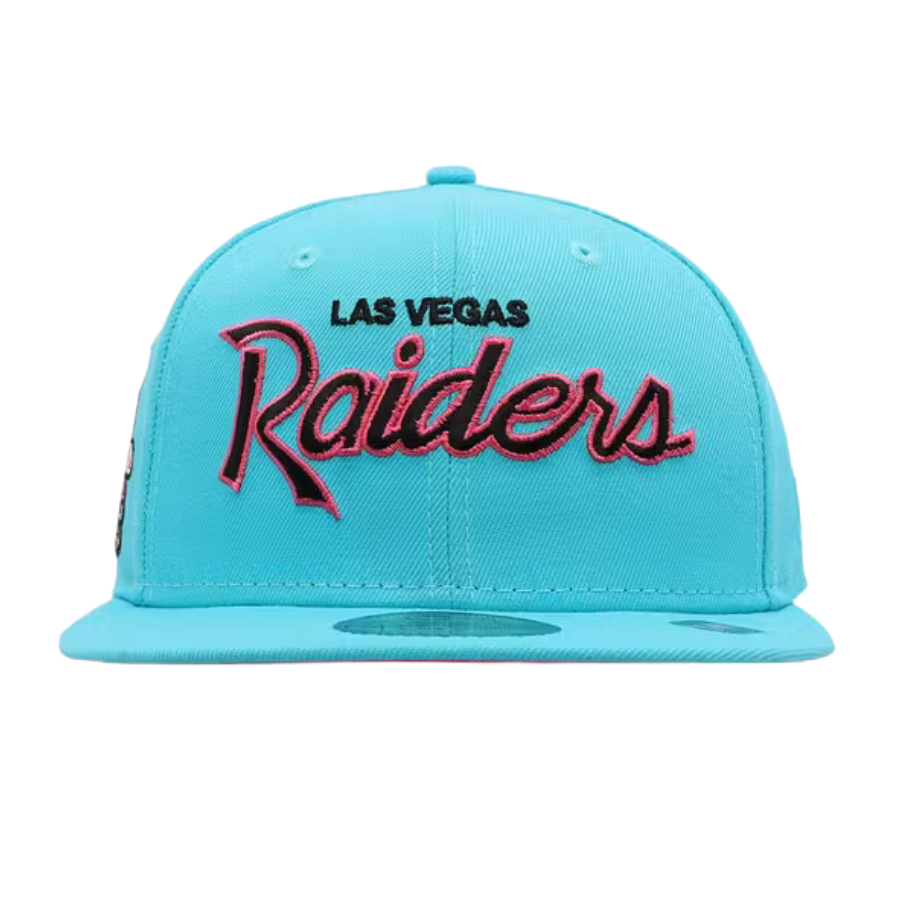 New Era x Culture Kings Las Vegas Raiders Script 'Neon Vice' 59FIFTY Fitted Hat