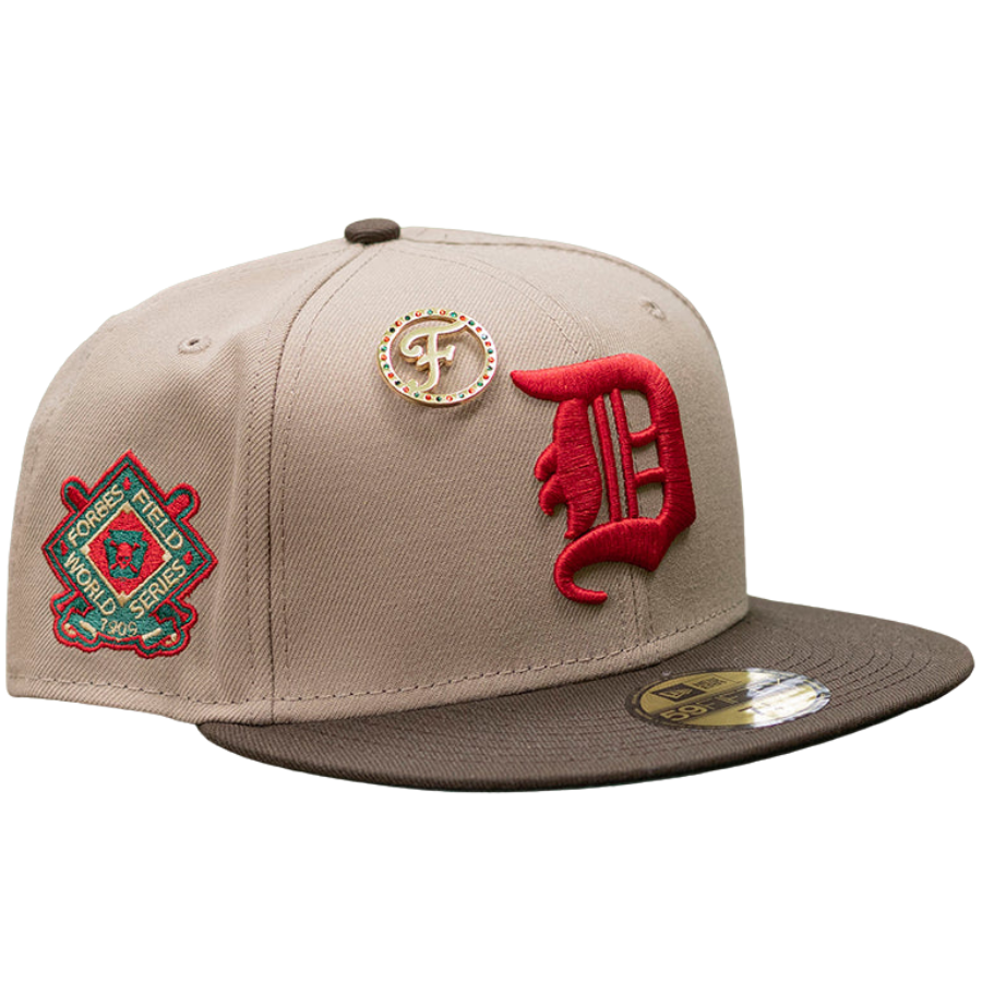 New Era x FAM Detroit Tigers 1909 World Series Camel/Walnut/Emerald Green 59FIFTY Fitted Hat