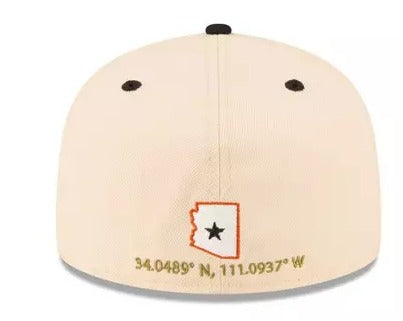 New Era Arizona Diamondbacks Cooperstown Inaugural Season Mango 59FIFTY Fitted Hat