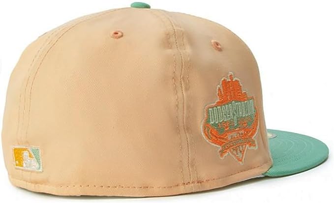 New Era Los Angeles Dodgers 50th Anniversary Peach/Teal 59FIFTY Fitted Hat