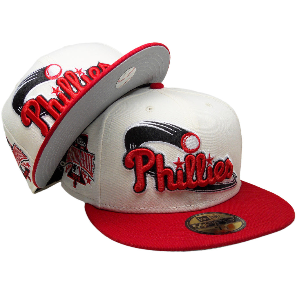 New Era Philadelphia Phillies 1996 All-Star Game Cream/Red 59FIFTY Fitted Hat