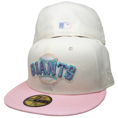 New Era San Francisco Giants 60th Anniversary Cream/Pink 59FIFTY Fitted Hat