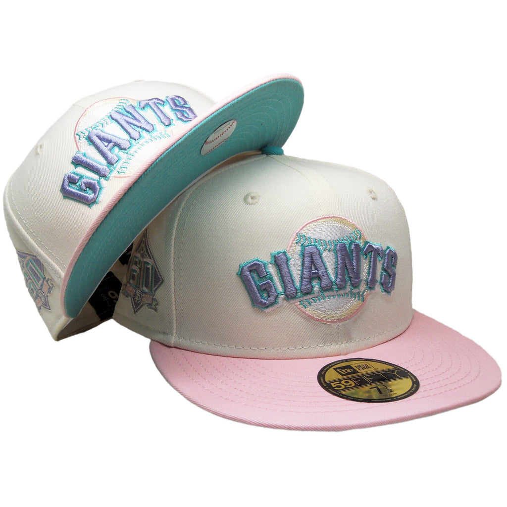 New Era San Francisco Giants 60th Anniversary Cream/Pink 59FIFTY Fitted Hat
