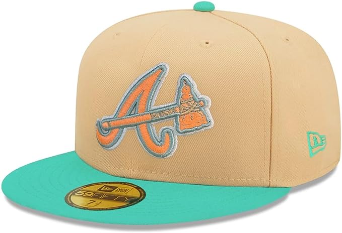 New Era Atlanta Braves Peach/Teal 2003 All-Star Game Seasons 2023 59FIFTY Fitted Hat