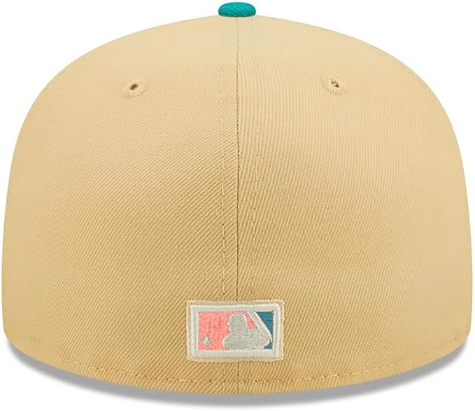 New Era Anaheim Angels 40th Season Anniversary Peach/Teal 59FIFTY Fitted Hat