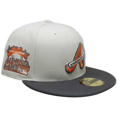 New Era Atlanta Braves 2000 All-Star Game Stone/Graphite/Orange 59FIFTY Fitted Hat