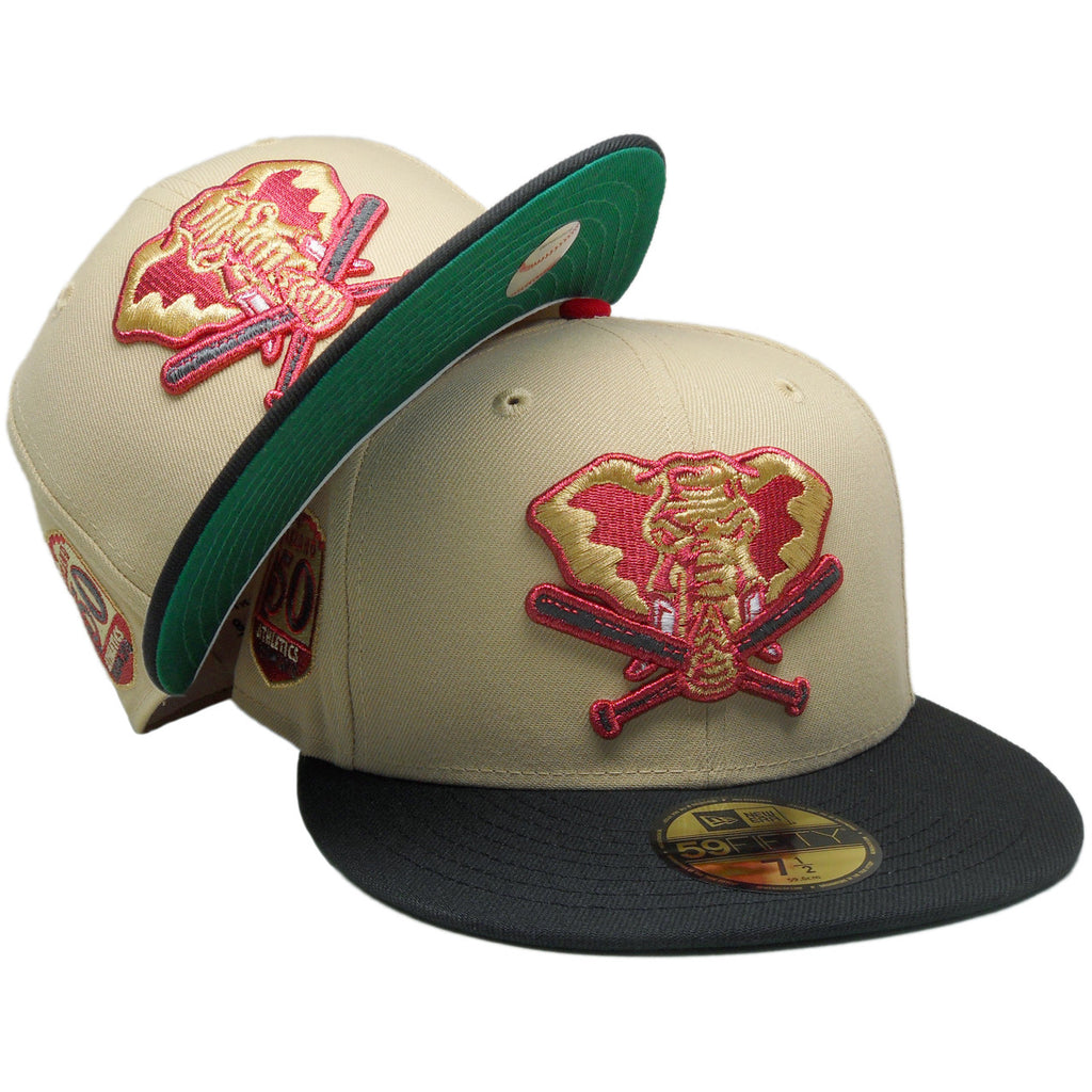 New Era Oakland Athletics 'Iron Stomper' Vegas Gold/Black/Red 59FIFTY Fitted Hat