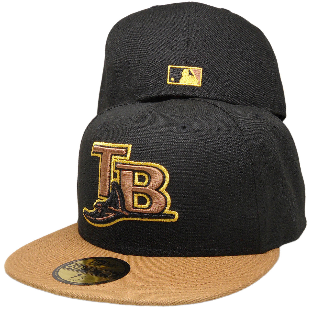 New Era Tampa Bay Rays 10th Season Black/Wheat 59FIFTY Fitted Hat