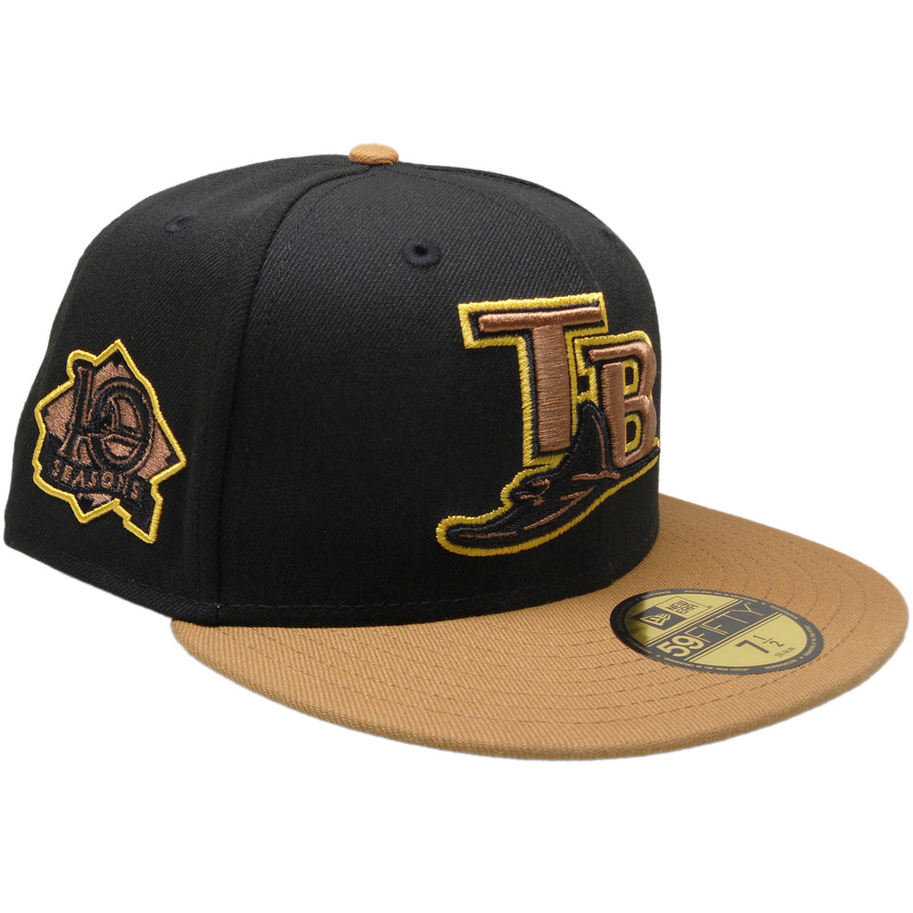 New Era Tampa Bay Rays 10th Season Black/Wheat 59FIFTY Fitted Hat