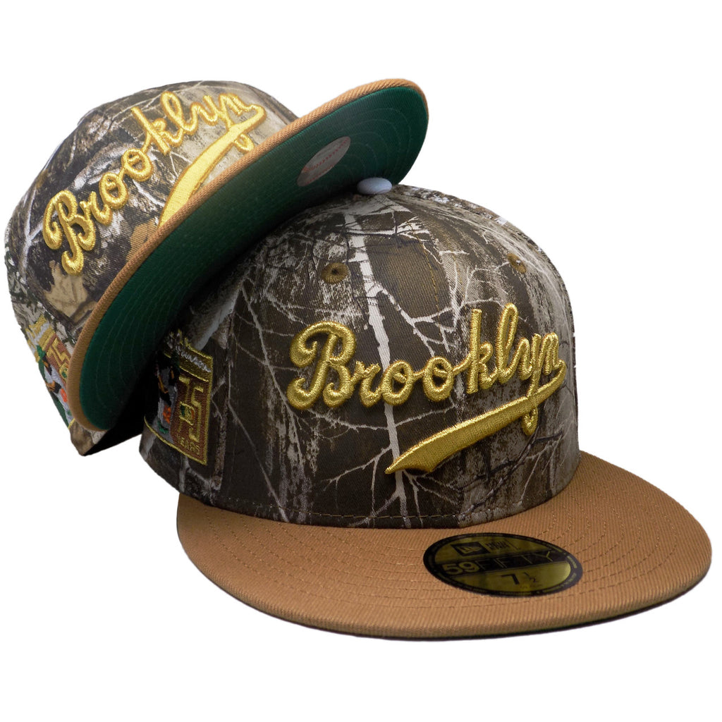New Era Brooklyn Dodgers Jackie Robinson Realtree/Wheat 59FIFTY Fitted Hat